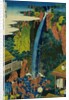 Roben Waterfall of Oyama in Sagami Province, from the Series A Journey to the Waterfalls of All the Provinces by HOKUSAI