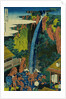 Roben Waterfall of Oyama in Sagami Province, from the Series A Journey to the Waterfalls of All the Provinces by HOKUSAI