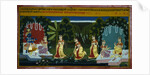 Mewar Illustration of Krishna and Women from Gita Govinda by Anonymous