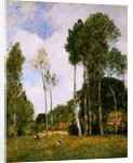 Oiseme Landscape Near Chartres by Eugene Boudin
