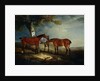 Painting of Horses in a Landscape by John Ferneley