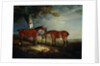 Painting of Horses in a Landscape by John Ferneley