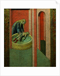 Saint Elizabeth of Hungary Raising to Life a Child Drowned in a Well by Pietro Lorenzetti