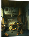 A Barber Surgeon Tending a Peasant's Foot by Isaack Koedijk