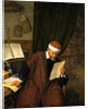A Lawyer Seated at a Desk Reading a Letter by Adriaen van Ostade