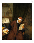 A Lawyer Seated at a Desk Reading a Letter by Adriaen van Ostade