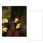 A Lawyer Seated at a Desk Reading a Letter by Adriaen van Ostade