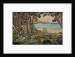 Bathers at the Edge of the Sea by Theo van Rysselberghe