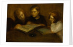 Girls Reading by Eugene Carriere