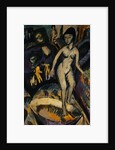 Female Nude with Basin by Ernst Ludwig Kirchner