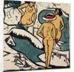 Women Bathing Between White Rocks by Ernst Ludwig Kirchner