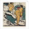 Women Bathing Between White Rocks by Ernst Ludwig Kirchner