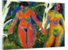 Two Nude Women in the Forest by Ernst Ludwig Kirchner
