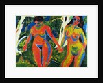 Two Nude Women in the Forest by Ernst Ludwig Kirchner