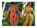 Two Nude Women in the Forest by Ernst Ludwig Kirchner
