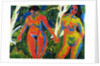 Two Nude Women in the Forest by Ernst Ludwig Kirchner
