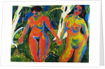 Two Nude Women in the Forest by Ernst Ludwig Kirchner