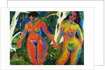 Two Nude Women in the Forest by Ernst Ludwig Kirchner