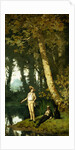 Fishermen at a Riverbank by Henri Joseph Harpignies