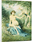 Nymph Driving Love Away with a Torch by Victor Florence Pollet