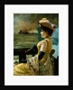 A Lady with a Parasol Looking Out to Sea by Alfred Stevens