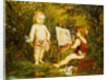 Frolicking Putti by Franz Lefler