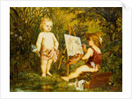 Frolicking Putti by Franz Lefler
