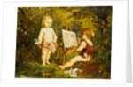 Frolicking Putti by Franz Lefler