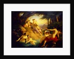 Diana and Her Nymphs by a Woodland Stream by Emil Jacobs