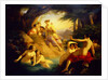 Diana and Her Nymphs by a Woodland Stream by Emil Jacobs