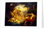 Diana and Her Nymphs by a Woodland Stream by Emil Jacobs