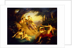 Diana and Her Nymphs by a Woodland Stream by Emil Jacobs