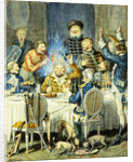 Illustrations for "The Adventures of Baron Munchausen" by Alphonse Adolphe Bichard
