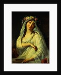 Vesta Coronated with Flowers by Jacques-Louis David