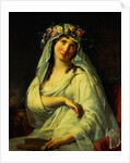 Vesta Coronated with Flowers by Jacques-Louis David