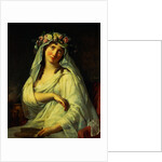 Vesta Coronated with Flowers by Jacques-Louis David