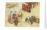 Print Depicting Conversing Figures by Minko and His Circle