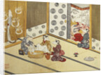 Print Depicting a Domestic Scene by Minko and His Circle