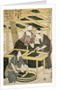 Print Depicting Women Cutting Mulberry Leaves from Silkworm Culture by Women by Utamaro