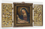 Momoyama Period Portable Shrine Depicting the Virgin and Child (Open) by Anonymous