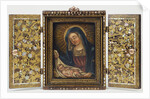 Momoyama Period Portable Shrine Depicting the Virgin and Child (Open) by Anonymous