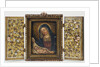 Momoyama Period Portable Shrine Depicting the Virgin and Child (Open) by Anonymous
