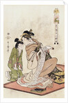 The Hour of the Dog, from the Series Twelve Hours of the Green Houses by Utamaro