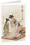 The Hour of the Dog, from the Series Twelve Hours of the Green Houses by Utamaro