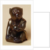 Gold Lacquered Oikimono of a Macaque Monkey by Anonymous