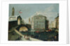 The Rialto Bridge, Venice, from the Southwest by School of Luca Carlevariis