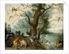 Animals and Birds in the Garden of Eden by School of Ferdinand van Kessel