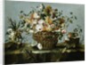 Flowers in a Basket and Flowers, a Sprig of Cherries Attributed to Francesco Guardi by Anonymous