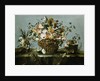Flowers in a Basket and Flowers, a Sprig of Cherries Attributed to Francesco Guardi by Anonymous