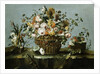 Flowers in a Basket and Flowers, a Sprig of Cherries Attributed to Francesco Guardi by Anonymous